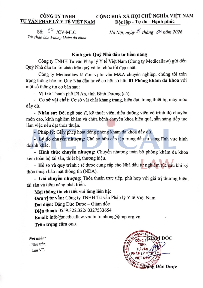 Công văn chào bán